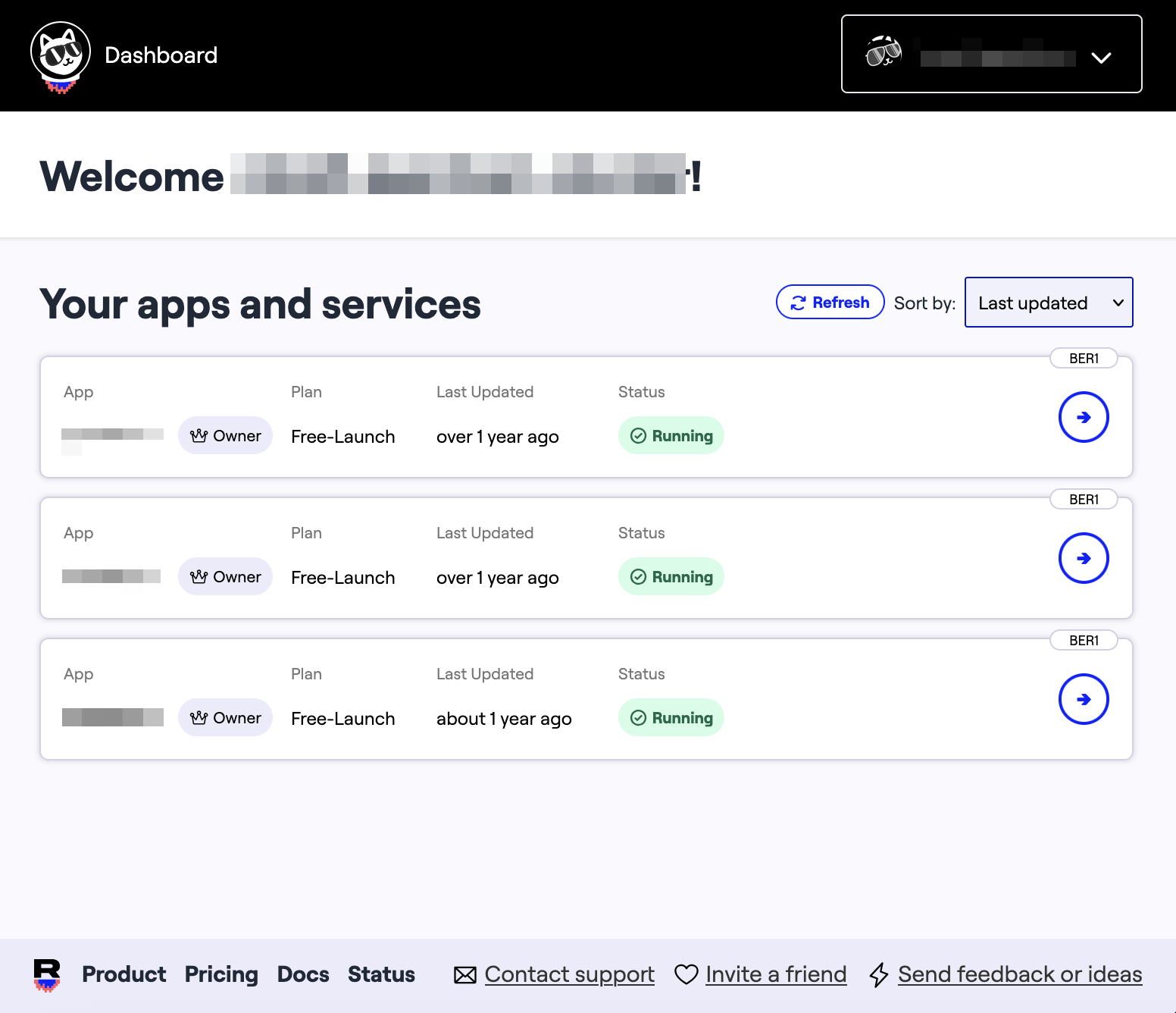 Runway UI: App List