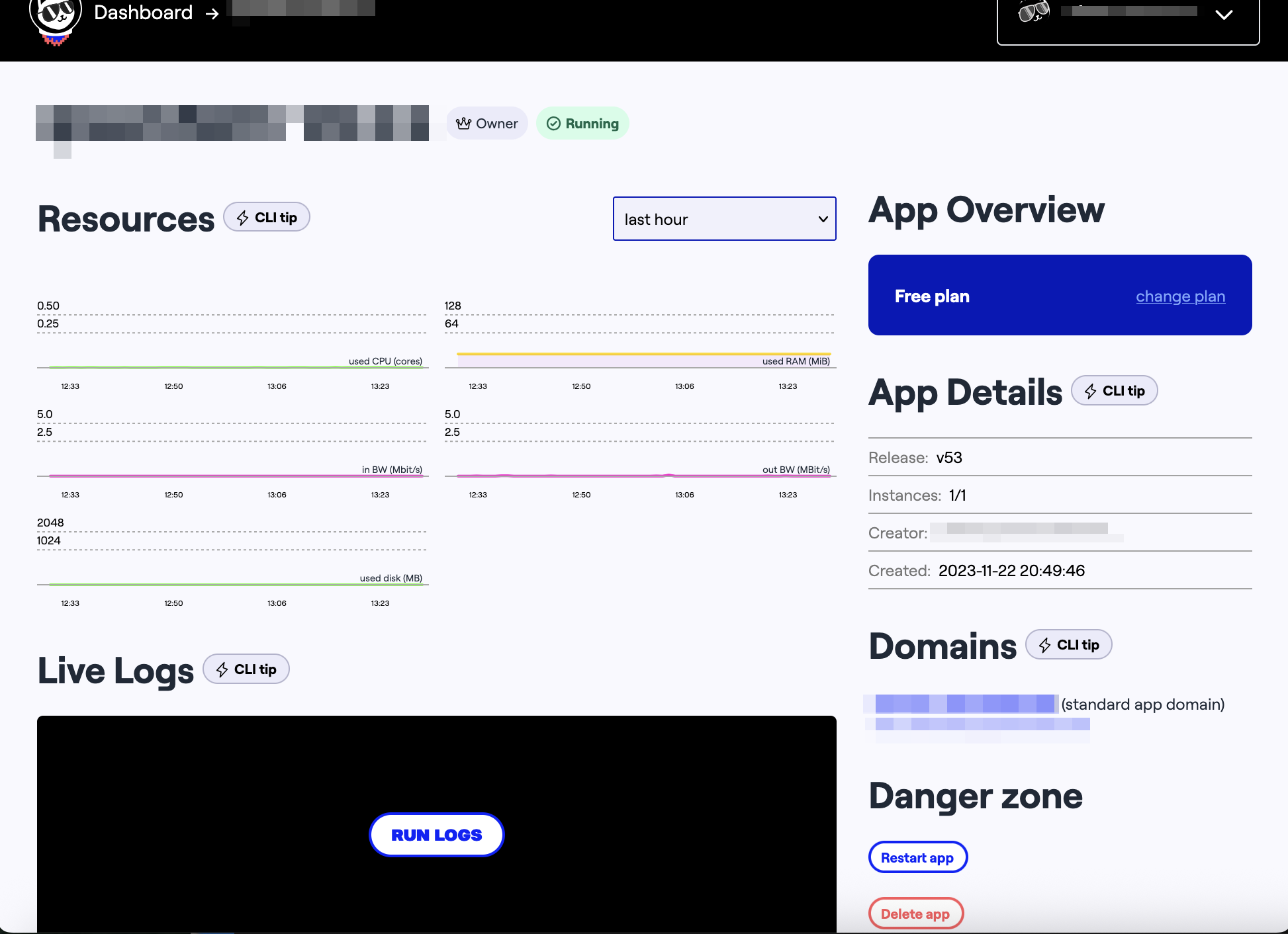 Runway UI: App Details