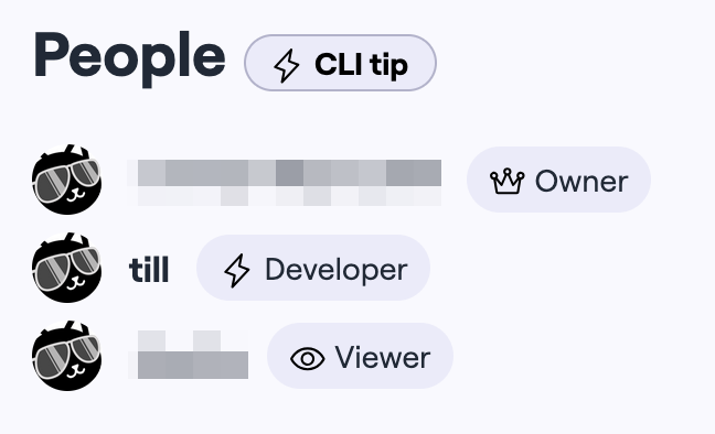 Runway UI: Sharing